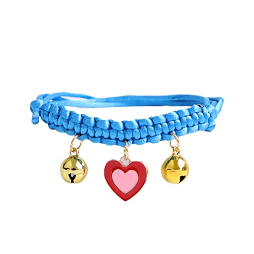 Remorui Puppy Halskette Unisex Haustier Hals Bekleidung Zubehör Kragen Nicht klebrige Haar Mode Blau B von Remorui