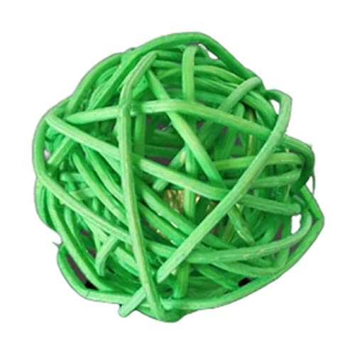 Remorui Rattanball, umweltfreundlich, Katzen-Teaserball, breite Anwendung, leicht, Grün von Remorui