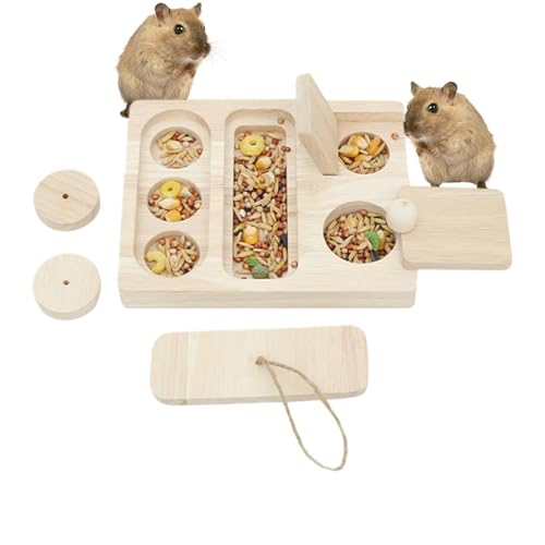 Renchey Hamster-Futternäpfe aus Holz, Futterspielzeug aus Holz für kleine Haustiere,Futtertablett für Kleintiere | Hölzernes Kleintier-Futtertablett Igel-Futterstation für Kaninchenfutter Renchey Hamster-Futternäpfe aus Holz, Futterspielzeug aus Holz für kleine Haustiere,Futtertablett für Kleintiere | Hölzernes Kleintier-Futtertablett Igel-Futterstation für Kaninchenfutter von Renchey