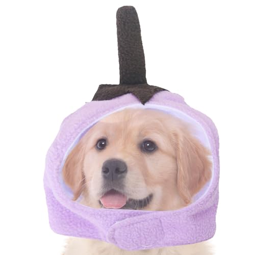 Renchey Haustiermütze, Hundemützen für kleine Hunde, Katzenkostüm Aubergine Süße weiche Haustierkappen, Haustier-Kostüm-Hut, bequemes Kopfbedeckungszubehör für den täglichen Wanderurlaub Renchey Haustiermütze, Hundemützen für kleine Hunde, Katzenkostüm Aubergine Süße weiche Haustierkappen, Haustier-Kostüm-Hut, bequemes Kopfbedeckungszubehör für den täglichen Wanderurlaub von Renchey