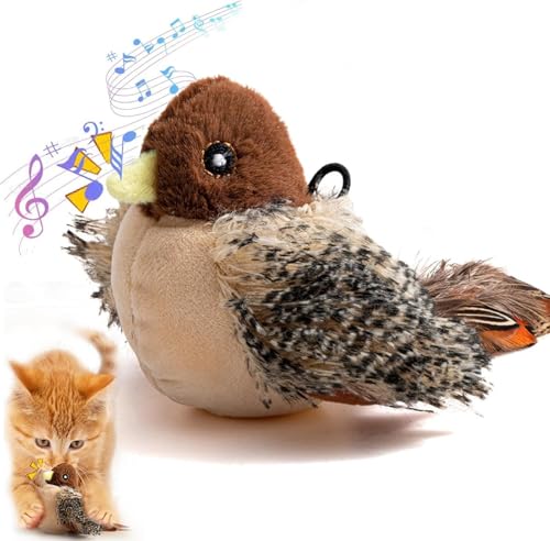 Renchey Vogelspielzeug Für Katzen - Simulierter Zwitschernder Vogel | Zwitschernder Vogel Katzenspielzeug | Lustige Quietsch Katzenspielzeug | Elektrisches Interaktives Katzenspielzeug Renchey Vogelspielzeug Für Katzen - Simulierter Zwitschernder Vogel | Zwitschernder Vogel Katzenspielzeug | Lustige Quietsch Katzenspielzeug | Elektrisches Interaktives Katzenspielzeug von Renchey