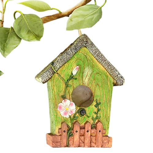 Renopfect Außerhalb von Vogelhäusern, Vogelhaus für Baum - Harz Hangable Bird House - Elegante Nistkiste, farbenfrohe Gartendekoration, Baumhalterdeverzierungen für Kolibri -Bluebird Renopfect Außerhalb von Vogelhäusern, Vogelhaus für Baum - Harz Hangable Bird House - Elegante Nistkiste, farbenfrohe Gartendekoration, Baumhalterdeverzierungen für Kolibri -Bluebird von Renopfect