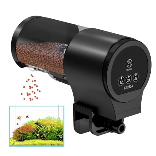 Renopfect Fischfutterautomat - Aquarium Futterautomat Automatisch Manuell | 100ml Kapazität Mit 12H 24H 48H Timer Für Schildkröten Koi Betta von Renopfect