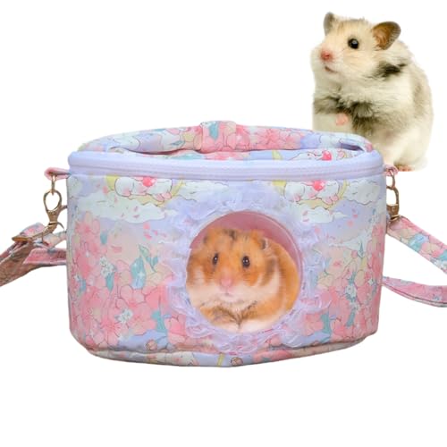 Renopfect Hamster Transporttasche | Tragbare Kleintier Transportbox Für Unterwegs | wasserdichte Leichte Robuste Transportbox Mit Verstellbarem Schultergurt Für Chinchilla Igel Hase von Renopfect