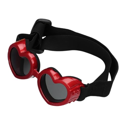 Renopfect Herz-Sonnenbrille für Hunde,Herz-Sonnenbrille für Hunde - Augenschutzbrille für Haustiere,UV-Schutz-Hundesonnenbrille mit verstellbarem Riemen, Haustierbrille für Hunde, Welpen-Sonnenbrille Renopfect Herz-Sonnenbrille für Hunde,Herz-Sonnenbrille für Hunde - Augenschutzbrille für Haustiere,UV-Schutz-Hundesonnenbrille mit verstellbarem Riemen, Haustierbrille für Hunde, Welpen-Sonnenbrille von Renopfect