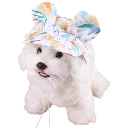 Renopfect Hunde-Sonnenhut,Hunde-Outdoor-Hut, Süße Bunte Sonnenschutz-Hundehaube mit Ohrloch, Atmungsaktive Sonnenschutz-Haustierkappen, kühlender Eimerhut für kleine, mittlere und große Haustiere Renopfect Hunde-Sonnenhut,Hunde-Outdoor-Hut, Süße Bunte Sonnenschutz-Hundehaube mit Ohrloch, Atmungsaktive Sonnenschutz-Haustierkappen, kühlender Eimerhut für kleine, mittlere und große Haustiere von Renopfect
