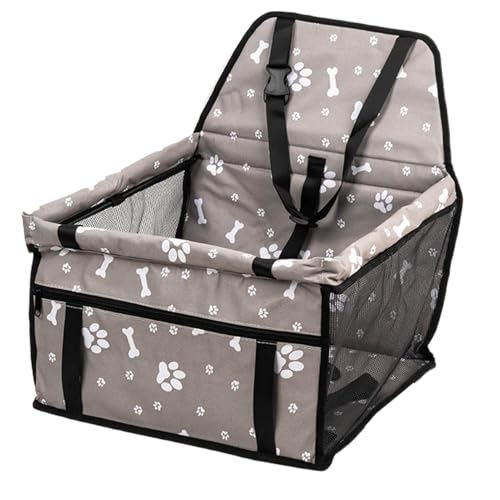 Renopfect Hundetransportersitz | Haustier Auto Sitz Reisebett Mit Staufächern,Atmungsaktive Unterlage Mit Rutschfester Unterseite Für Tierarztbesuche Alltagspendeln Parkbesuche von Renopfect