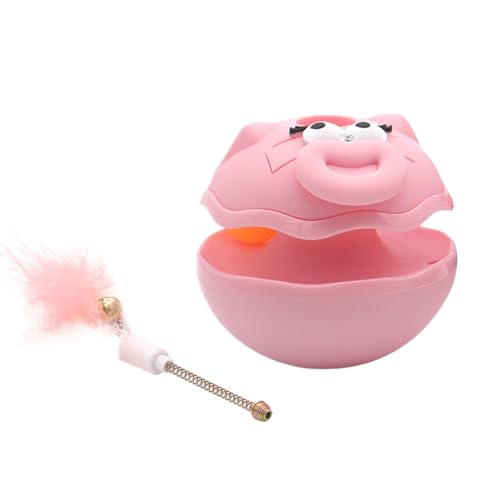 Renopfect Katzenangel,Cartoon Spielball Interaktives Katzenspielzeug | Bewegungsspielzeug Für Kätzchen Mit Feder & Glocke Unterhaltungsspiele Für Drinnen Zum Beschäftigen Renopfect Katzenangel,Cartoon Spielball Interaktives Katzenspielzeug | Bewegungsspielzeug Für Kätzchen Mit Feder & Glocke Unterhaltungsspiele Für Drinnen Zum Beschäftigen von Renopfect