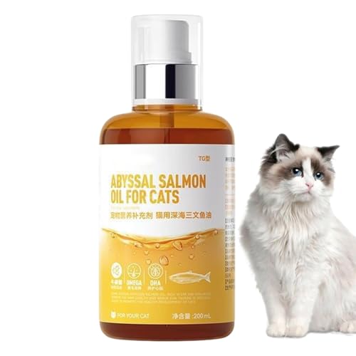 Renopfect Lachsöl Für Katzen | 200ml Flüssiges Futterergänzungsmittel - Natürliches Ergänzungsfuttermittel Zur Täglichen Unterstützung, Gelenkgesundheit Für Hunde Und Katzen Mit Hochwertigen von Renopfect