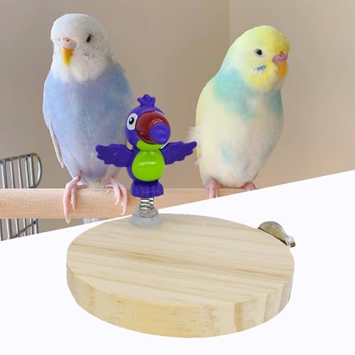 Renopfect Sitzstange Für Papageien - Kauspielzeug Für Ziervögel | Holz Spielplatz Mit Rutschsicherung Natürliche Beschäftigung Für Aras Sittiche Innen Außen von Renopfect