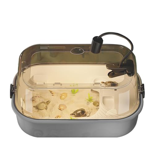 Renopfect Turtle Habitat Tank Kit, Turtle Tank Kit,Turtle Aquarium -Kit mit Full View Design - Backenstufe, Bodenabfluss, Multifunktionsbereich, Haustiervorräte für kleine Reptilien Renopfect Turtle Habitat Tank Kit, Turtle Tank Kit,Turtle Aquarium -Kit mit Full View Design - Backenstufe, Bodenabfluss, Multifunktionsbereich, Haustiervorräte für kleine Reptilien von Renopfect