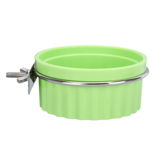 Renopfect Vogelkäfig Wasser Spender, Vogelfutternapf & Wasserspender Behälter, Fressnapf Wasserspender mit Napfhalterung für Nymphensittich, Conure, Fink, Kanarienvogel und Kleintiere von Renopfect