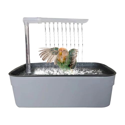 Renopfect papageiens Badewanne, Wellensittich Dusche, 33x22x26cm Automatische Haustier-Vogeltränke Wellensittich Badewanne, Zirkulierendes Wasserbad, papageiens-Zirkulationsdusche Vogelbrunnen Renopfect papageiens Badewanne, Wellensittich Dusche, 33x22x26cm Automatische Haustier-Vogeltränke Wellensittich Badewanne, Zirkulierendes Wasserbad, papageiens-Zirkulationsdusche Vogelbrunnen von Renopfect