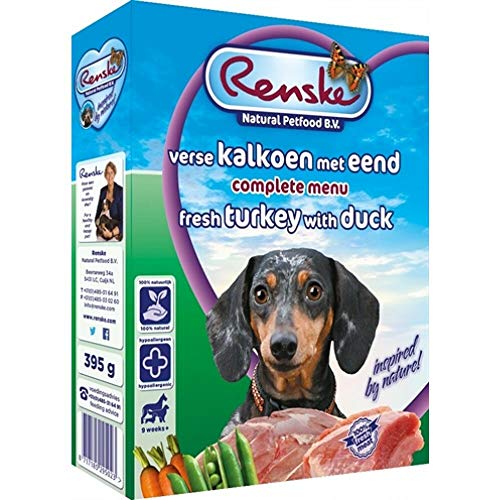 RENSKE - FRISCHES FLEISCHFUTTER FÜR HUNDE MIT TRUTHAHN & ENTE - 10 x 395 g von Renske
