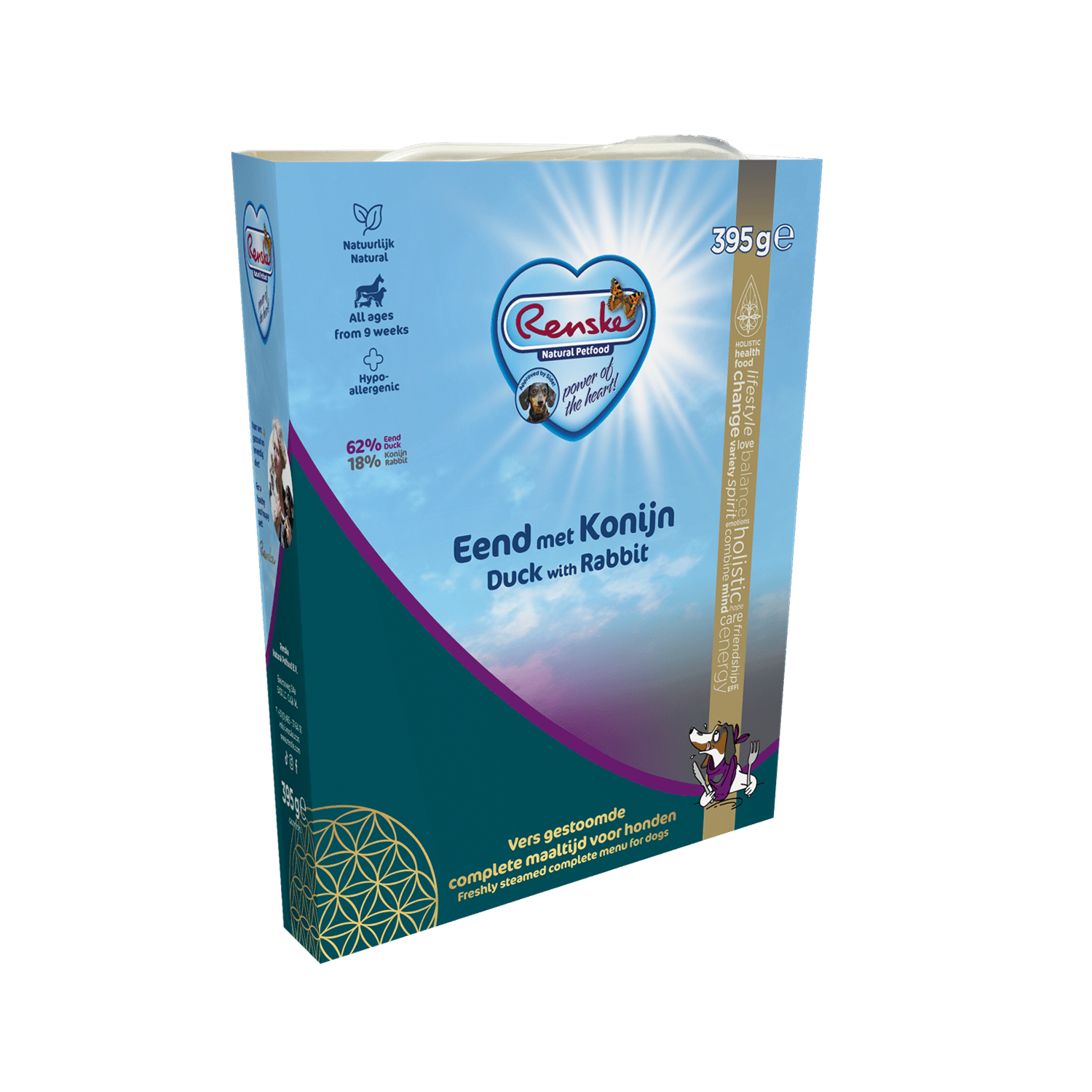 Renske Frischfleisch Hundefutter - Ente & Kaninchen - 20 x 395 g Renske Frischfleisch Hundefutter - Ente & Kaninchen - 20 x 395 g von Renske