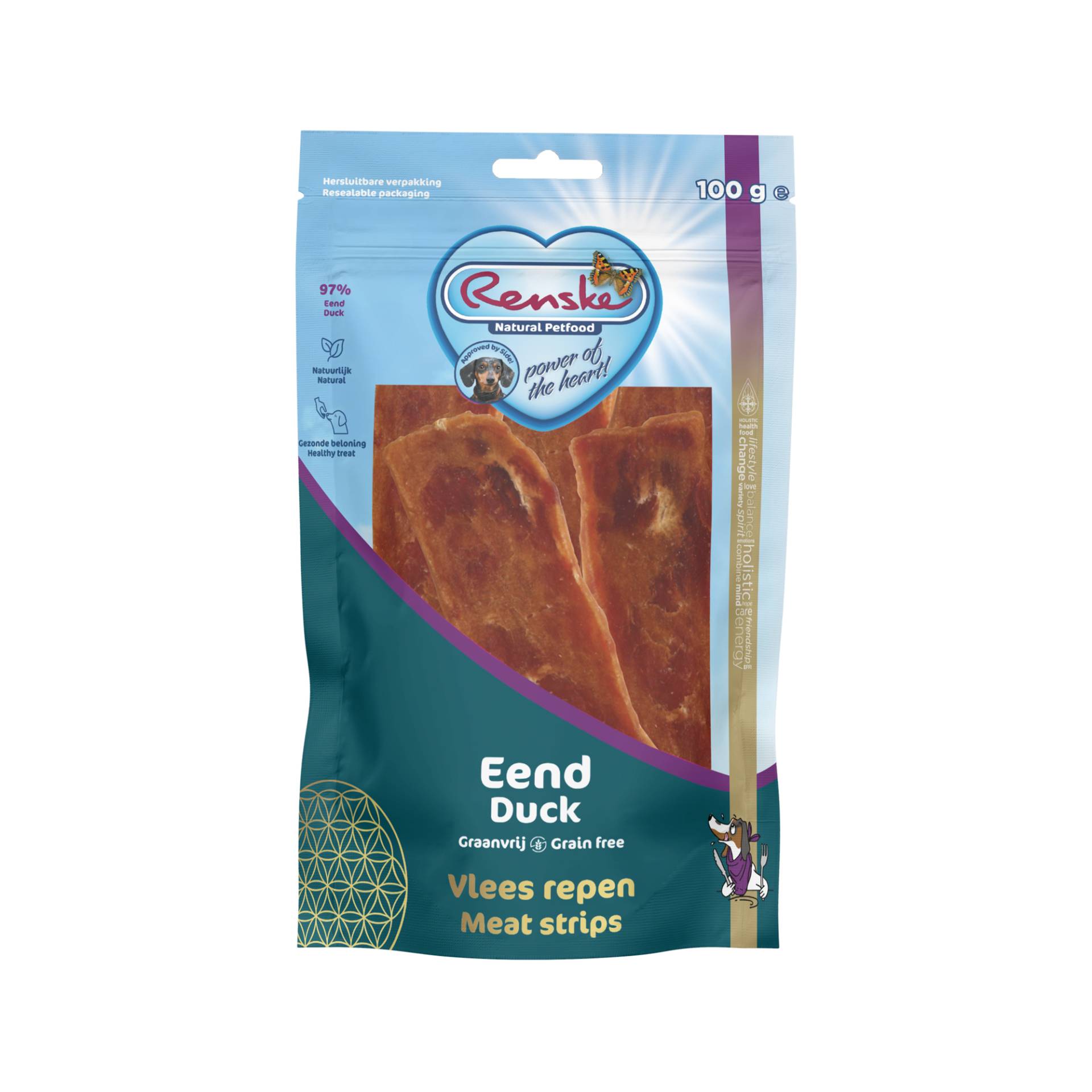 Renske Gesunde Belohnung Fleischstreifen - Ente - 1 kg Renske Gesunde Belohnung Fleischstreifen - Ente - 1 kg von Renske