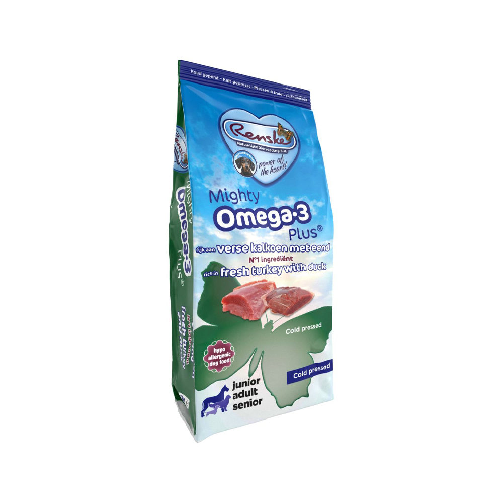 Renske Mighty Omega 3 Plus Cold Pressed - Pute & Ente - 6,5 kg von Renske