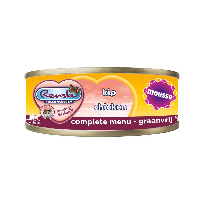 Renske Mousse - Katzenfutter - Huhn - 24 x 70 g von Renske