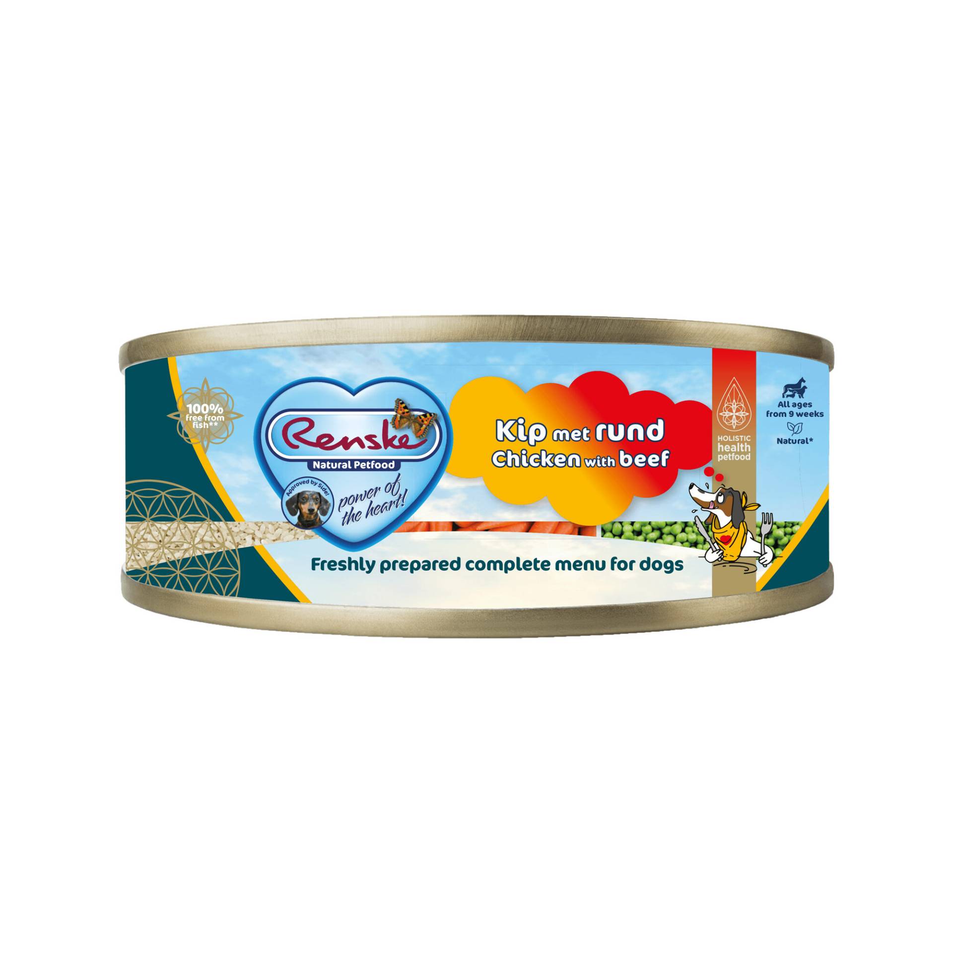 Renske frisches Hundefutter - Huhn mit Rindfleisch - 24 x 95 g von Renske