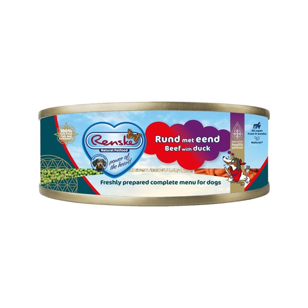 Renske frisches Hundefutter - Rind mit Ente - 24 x 95 g Renske frisches Hundefutter - Rind mit Ente - 24 x 95 g von Renske