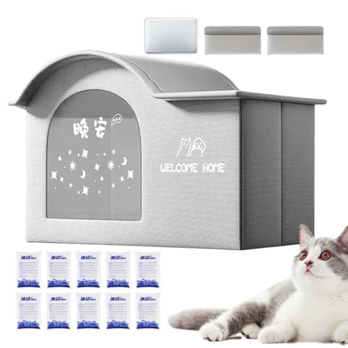 Haus Zur Kühlung Für Katzen | Welpenzelt Unterschlupf | Belüftet & Isoliert Tragbares Haustier-Außengehäuse Für Garten Reise Terrasse Haus Zur Kühlung Für Katzen | Welpenzelt Unterschlupf | Belüftet & Isoliert Tragbares Haustier-Außengehäuse Für Garten Reise Terrasse von Renywosi