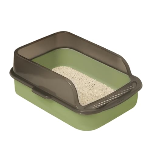 Katzenratschachtel, Kitty Litter Box,Leckdofter, offener oberer hygienischer Geruchskontrollkatze Pan | Lecksicht mit hoherseitiger Katzentoilette, leicht zu reinigende Kätzchen-Toilette für Katzenratschachtel, Kitty Litter Box,Leckdofter, offener oberer hygienischer Geruchskontrollkatze Pan | Lecksicht mit hoherseitiger Katzentoilette, leicht zu reinigende Kätzchen-Toilette für von Renywosi