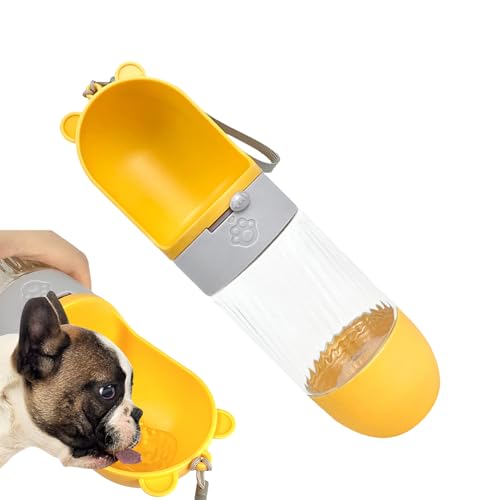 Reise-Wasserflasche für Hunde, Wasserspender für Spaziergänge mit Haustieren – tragbar, auslaufsicher, leicht, Haustier-Campingbecher für Training, von Renywosi