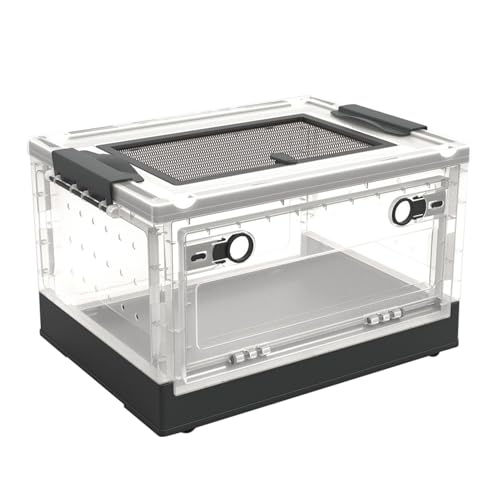 Reptilien Terrarium Box Mit Belüftungsloch | Kleintierzuchtbox Terrarien Für Reptilien Amphibien, Transparenter Tierlebensraumkäfig - Reptilien-Fütterungshabitat Für Eidechsen Spinnen Frösche Igel von Renywosi