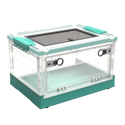 Reptilien Terrarium Box Mit Belüftungsloch | Kleintierzuchtbox Terrarien Für Reptilien Amphibien, Transparenter Tierlebensraumkäfig - Reptilien-Fütterungshabitat Für Eidechsen Spinnen Frösche Igel von Renywosi