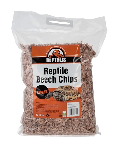 Reptalis Buchenspäne, grob, 10 l, natürliches Einstreu, Reptiliensubstrat, Bartagamen, Schildkröten, Schlangen, Eidechsen, Vögel, große Arten von Reptalis