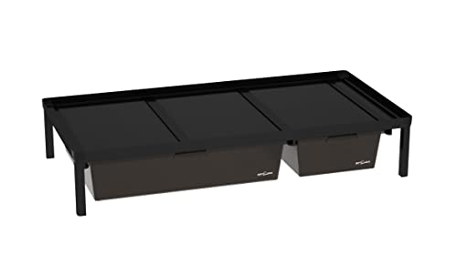 ReptiZoo Zuchtrack -2 oder3 Fach- inklusive Box small und medium +Trennstreifen (IN016A) Heizmatte mit Heatpanel von ReptiZoo
