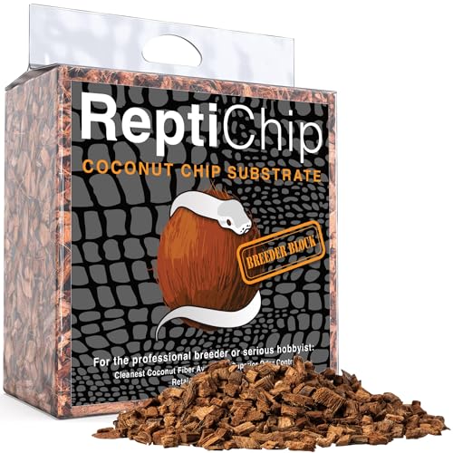 Reptichip Premium Kokossubstrat 72 Liter Bio-Reptiliensubstrat Das perfekte Reptilienbett für Ballpythons und Diese Kokosnuss-Bettwäsche ist perfekt für Amphibien! von Reptichip Premium Coconut Substrate