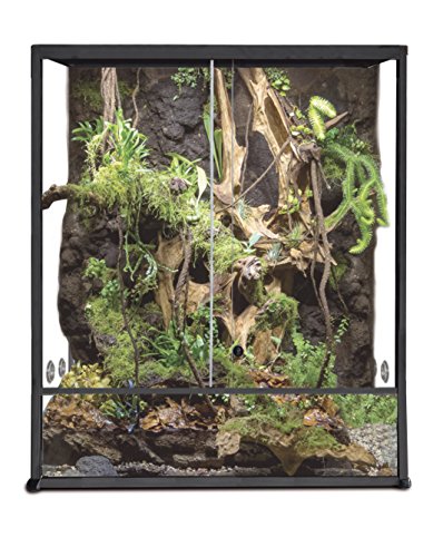 Reptiles Planet Aluminium Elegance Terrarium für Reptilien/Amphibien 30 x 30 x 45 cm, Schwarz von Reptiles-Planet