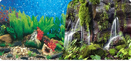 Reptiles Planet Poster Waterfall Aquarium/Terrarium, 2 Seiten, 1 Rolle mit 15 m, Höhe 30 cm von Reptiles-Planet