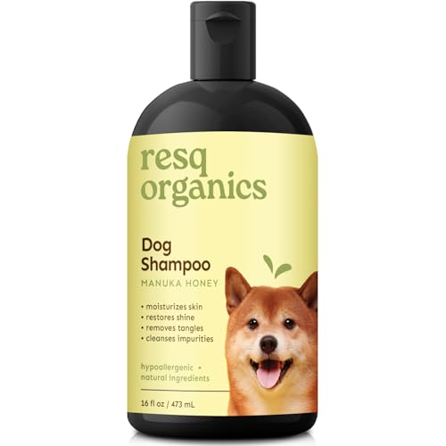 ResQ Organics - "Hypoallergenes Hundeshampoo, reinigt und lindert trockene, schuppige Haut, reduziert Schuppen und Haarausfall, beruhigt von ResQ Organics