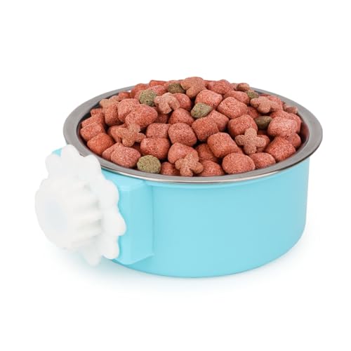 Reshiho Hundenapf, abnehmbarer Edelstahlhütte, zum Aufhängen von Futter und Wasser, kein Verschütten, für Welpen, Katzen, Kaninchen, Meerschweinchen, Blau Reshiho Hundenapf, abnehmbarer Edelstahlhütte, zum Aufhängen von Futter und Wasser, kein Verschütten, für Welpen, Katzen, Kaninchen, Meerschweinchen, Blau von Reshiho