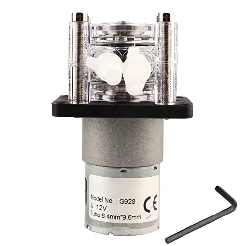 Respicefinem 12 V DC High Stream Peristaltikpumpe, transparenter Silikonschlauch, Aquarium, Labor, analytische Flüssigkeitsübertragung, Präzise Kontrolle von Respicefinem