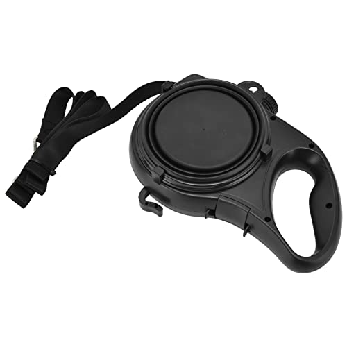 Restokki Hunde Leine hundeleine kleine Hunde leicht hundeleine mittelgroße Hunde Leine Katze, Multifunktions-Haustierleine mit faltbarem Wassernapf (9,1 * 6,7 * 2,0 Zoll)(Schwarz) von Restokki