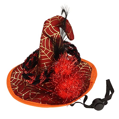 Restokki Halloween-Haustierhut, niedlich, hautfreundlich, modisch, verstellbar, für Hunde, Katzen, Hexenhut mit Spinnen-Dekor für Hunde, Kaninchen, Schweine Restokki Halloween-Haustierhut, niedlich, hautfreundlich, modisch, verstellbar, für Hunde, Katzen, Hexenhut mit Spinnen-Dekor für Hunde, Kaninchen, Schweine von Restokki