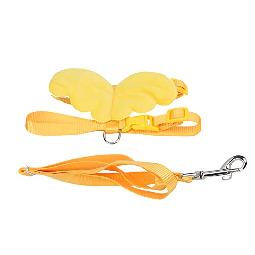 Restokki Pet Duck Chicken Goose Traction Rope Adjustable Chest Strap Outside Walking Harness Leash (Amarillo) von Restokki