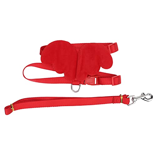 Restokki Pet Duck Chicken Goose Traction Rope Adjustable Chest Strap Outside Walking Harness Leash (Rojo) von Restokki