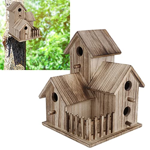 Vogelhaus, Vogelvoliere Im Freien, Hölzernes Vogelhaus, Kleiner Garten-Vogelnistkasten Im Freien, Vogelhaus, Heimtierbedarf, Dekoration, Vogelhäuser Für Draußen von Restokki