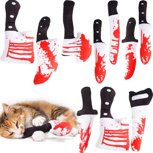 10 Stück Messer Katzenspielzeug Halloween Horror Katze Kauspielzeug Messer geformt Katzenminze Spielzeug für Halloween Katzen Indoor Übung Spielen Langeweile Linderung 8 Stile 10 Stück Messer Katzenspielzeug Halloween Horror Katze Kauspielzeug Messer geformt Katzenminze Spielzeug für Halloween Katzen Indoor Übung Spielen Langeweile Linderung 8 Stile von Restroma