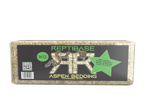 Retics & Reptiles Aspen Bedding ReptiBase | Super saugfähige Bettwäsche | 100% natürlich | leicht zu reinigen | geruchsbeseitigend | geeignet für Reptilien, Säugetiere und Amphibien 10 Liter (1 kg von Retics & Reptiles