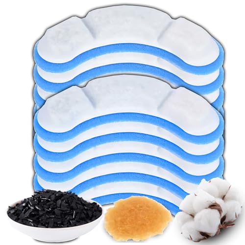 Retoo 10 Stück Katzenbrunnen Ersatzfilter Satz, Aktivkohlefilter mit 4 Filterschichten, 11 x 3 cm Dimension, Universelles Haustierzubehör, Leicht zu reinigender, sauberes Filter für Alles Tiere Retoo 10 Stück Katzenbrunnen Ersatzfilter Satz, Aktivkohlefilter mit 4 Filterschichten, 11 x 3 cm Dimension, Universelles Haustierzubehör, Leicht zu reinigender, sauberes Filter für Alles Tiere von Retoo