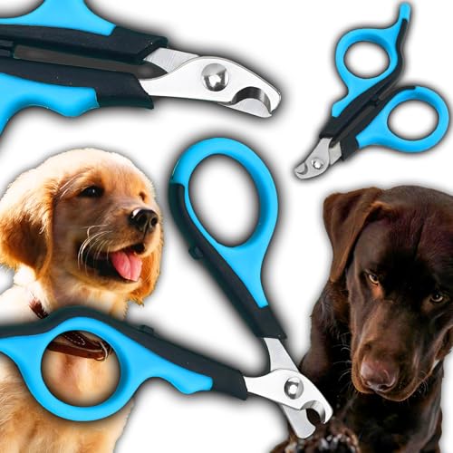 Retoo Krallenschere für Hunde, Katzen, Kaninchen, Meerschweinchen, Krallenpflege Schneider für Haustiere, Sehr Einfach und Sicher Anzuwenden, Rutschfester Griff, Edelstahl, Blau-Schwarz Retoo Krallenschere für Hunde, Katzen, Kaninchen, Meerschweinchen, Krallenpflege Schneider für Haustiere, Sehr Einfach und Sicher Anzuwenden, Rutschfester Griff, Edelstahl, Blau-Schwarz von Retoo