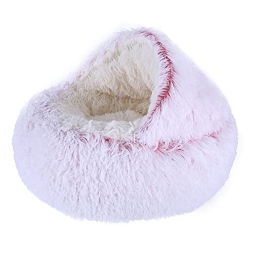 Reuvv Beruhigendes Katzenbett, Donut-Kuschelnest, warmes weiches Plüschkissen für Hunde und Katzen, mit gemütlichem Schwamm, rutschfeste Unterseite für kleine, mittelgroße Haustiere, Reuvv Beruhigendes Katzenbett, Donut-Kuschelnest, warmes weiches Plüschkissen für Hunde und Katzen, mit gemütlichem Schwamm, rutschfeste Unterseite für kleine, mittelgroße Haustiere, von Reuvv