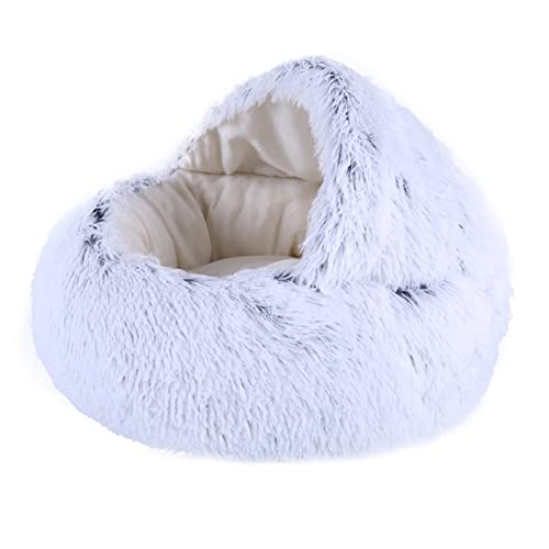 Reuvv Beruhigendes Katzenbett, Donut-Kuschelnest, warmes weiches Plüschkissen für Hunde und Katzen, mit gemütlichem Schwamm, rutschfeste Unterseite für kleine, mittelgroße Haustiere, Reuvv Beruhigendes Katzenbett, Donut-Kuschelnest, warmes weiches Plüschkissen für Hunde und Katzen, mit gemütlichem Schwamm, rutschfeste Unterseite für kleine, mittelgroße Haustiere, von Reuvv