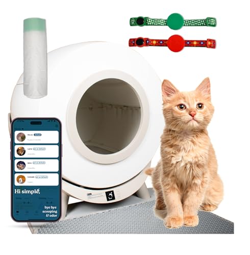 Revo-loo one - Automatisches Katzenklo Selbstreinigend für Mehrere Katzen von 1-13kg - Elektrisches Katzentoilette 80L Groß mit App - 100% Geruchsdicht und Kleine Arbeit von Revo - Loo