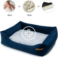 Rexproduct Otto Orthopädisches Hundebett Dunkelblau S-XL grau XL von Rexproduct